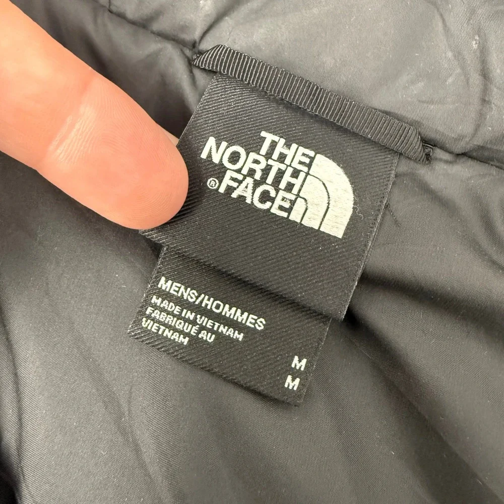 The North Face Aconcagua 2 Down Puffer Hoodie Mens Medium 550 Fill Jacket FLAW
